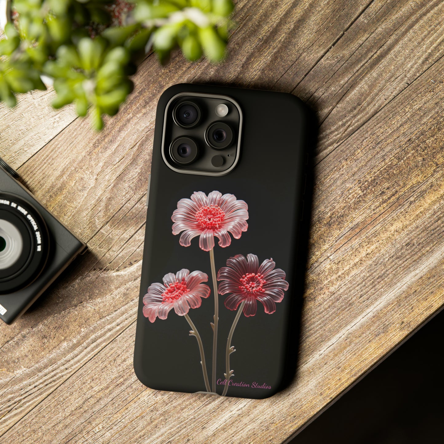 The "Desert Rose Glass Blossom" Phone Case -Tough Cases