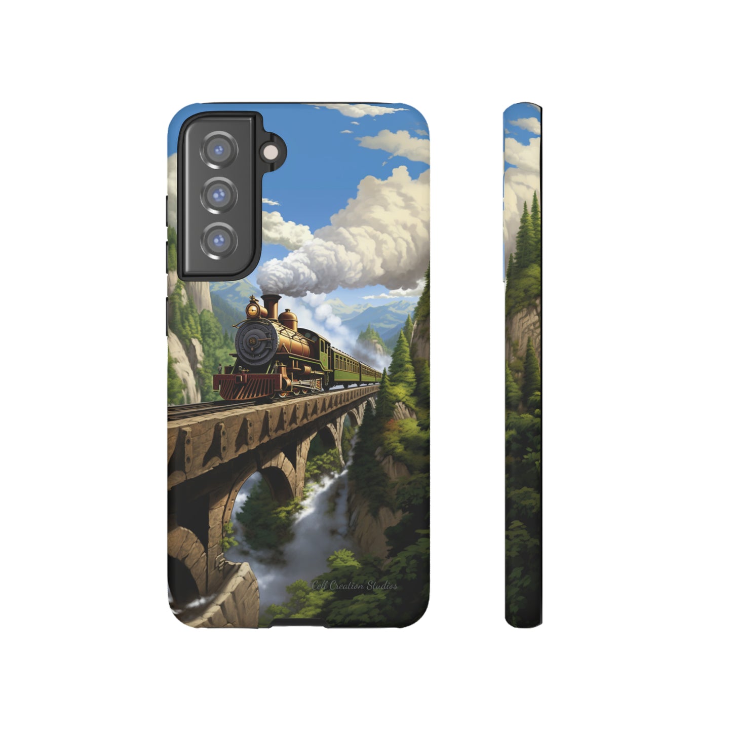 The "Scenic Mountain Train" Phone Case -Tough Cases