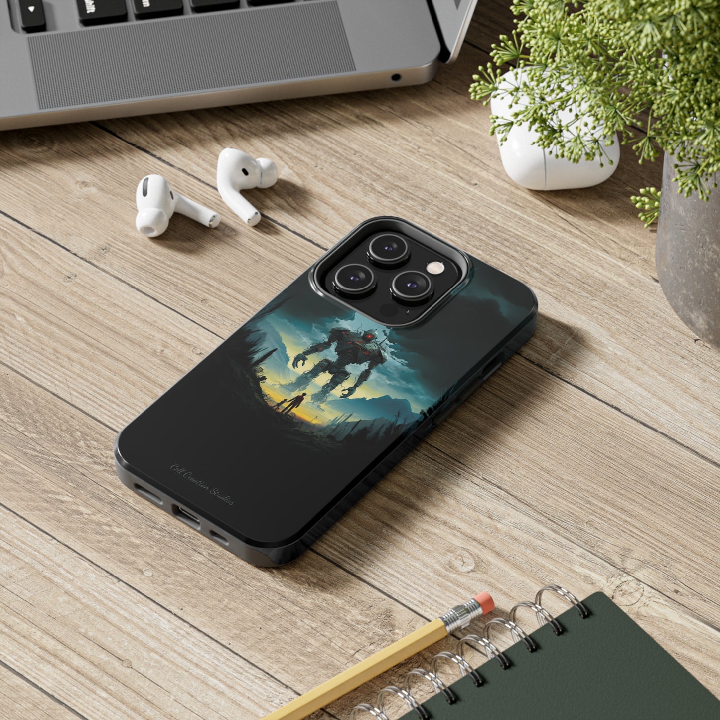 Introducing the "Rising Titan" Cell Phone Case – Witness the Astonishing Emergence of a Giant Robot! -Tough Phone Cases