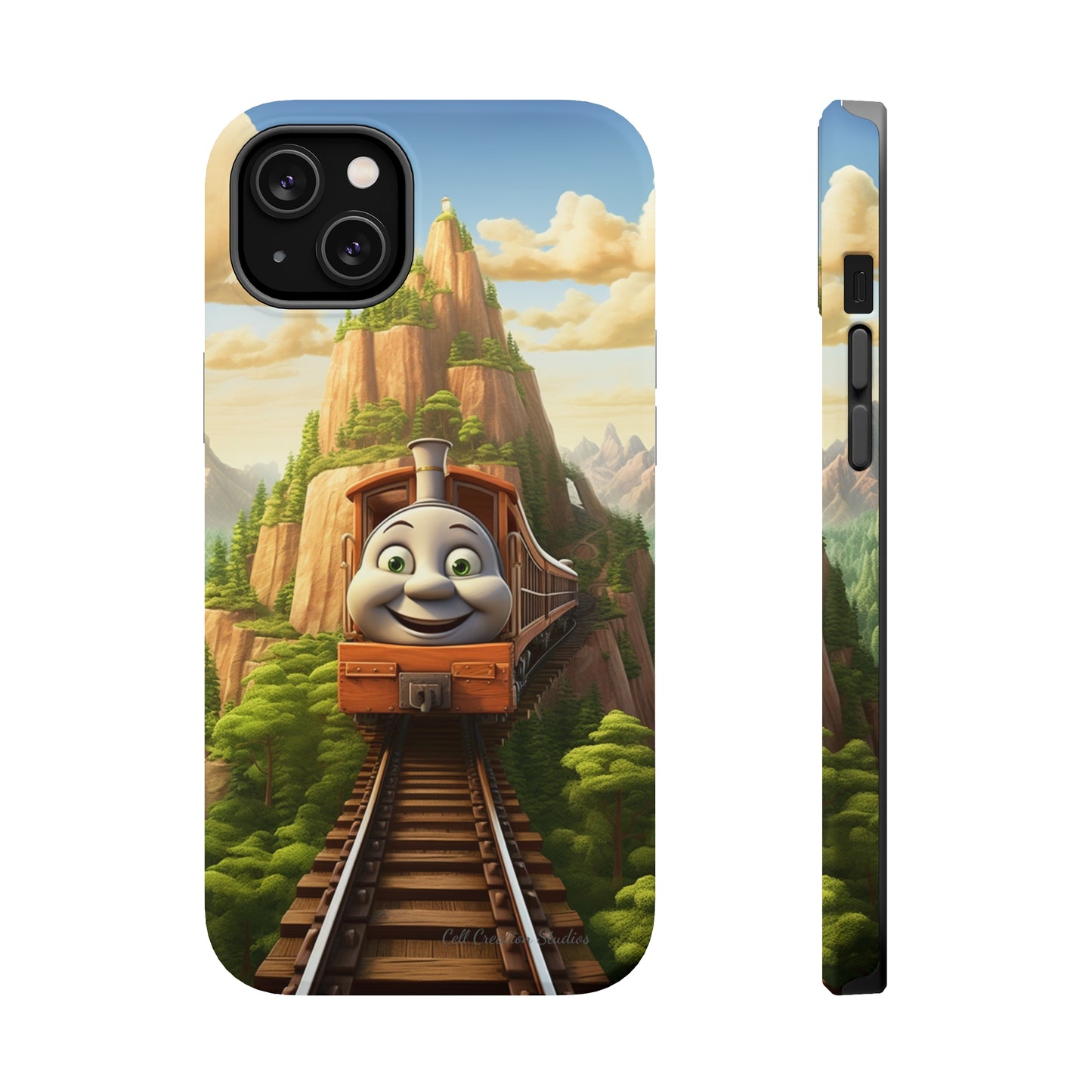 The "Mountain Journey Train" Character Phone Case -MagSafe Tough Cases