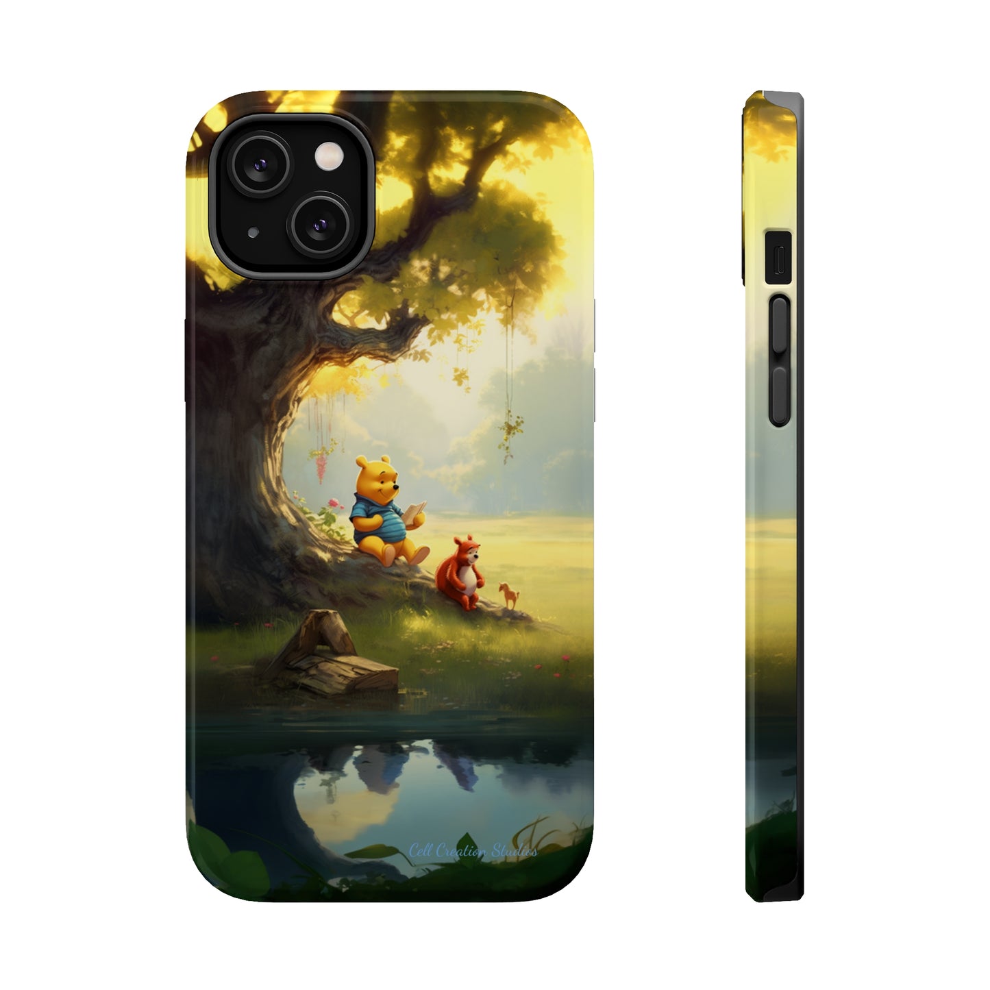 Introducing the "Winnie-The-Pooh Storytime" Cell Phone Case – A Nostalgic Journey with Friends -MagSafe Tough Cases