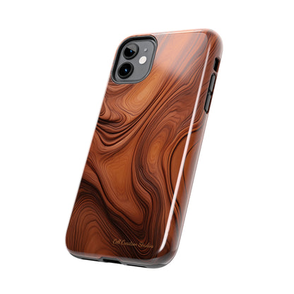 The "Natural Elegance" Wood Pattern Phone Case -Tough Phone Cases