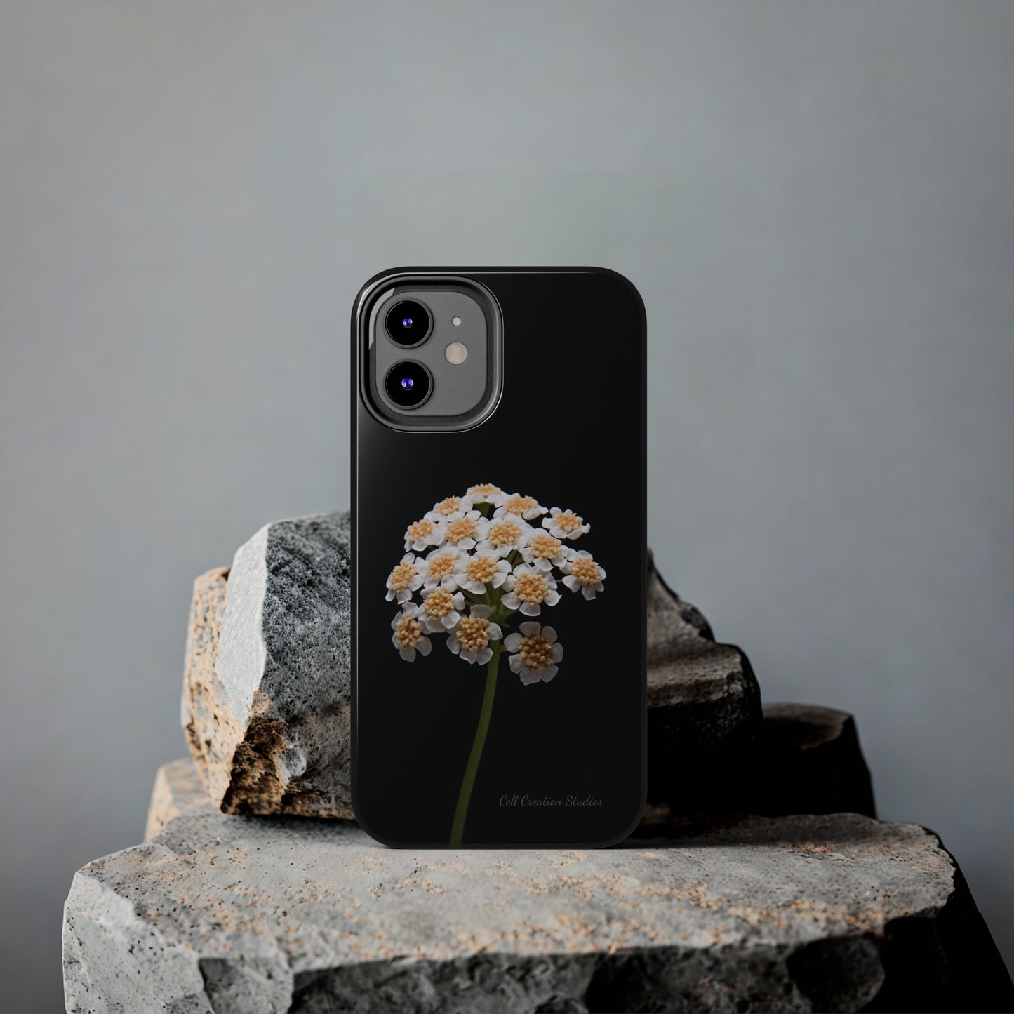 "Elegant Yarrow Bloom" Phone Case -Tough Phone Cases