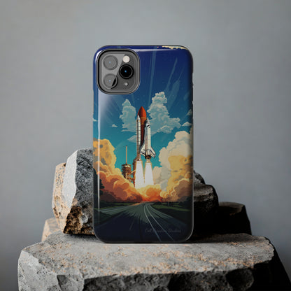 Introducing the "NASA Space Shuttle Launch" Cell Phone Case – Elevate Your Style to New Heights -Tough Phone Cases