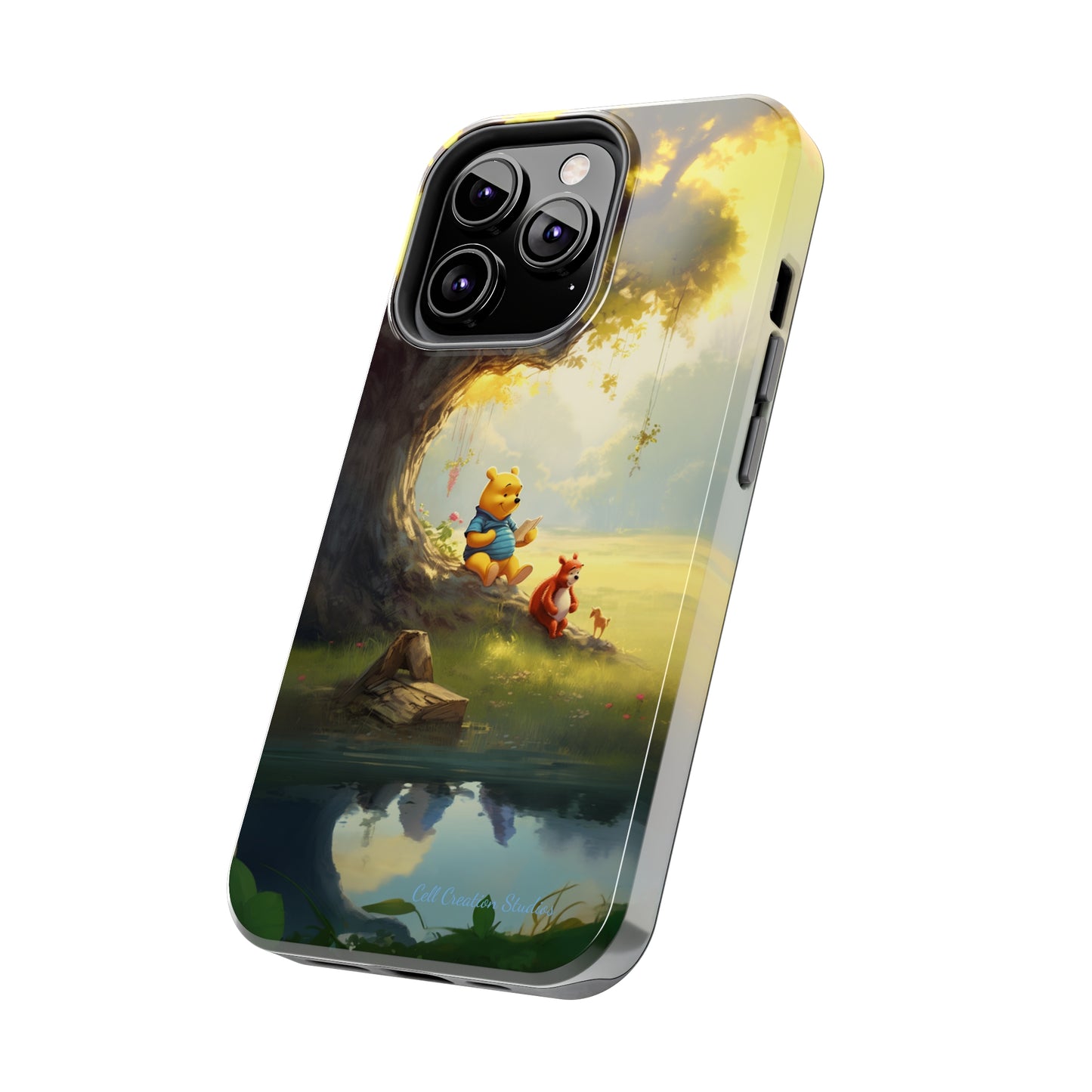 Introducing the "Winnie-The-Pooh Storytime" Cell Phone Case – A Nostalgic Journey with Friends -Tough Phone Cases