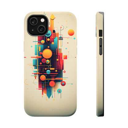 The "Colorful Geometric Pattern" Cell Phone Case- Elevate Your Phone's Look -MagSafe Tough Cases