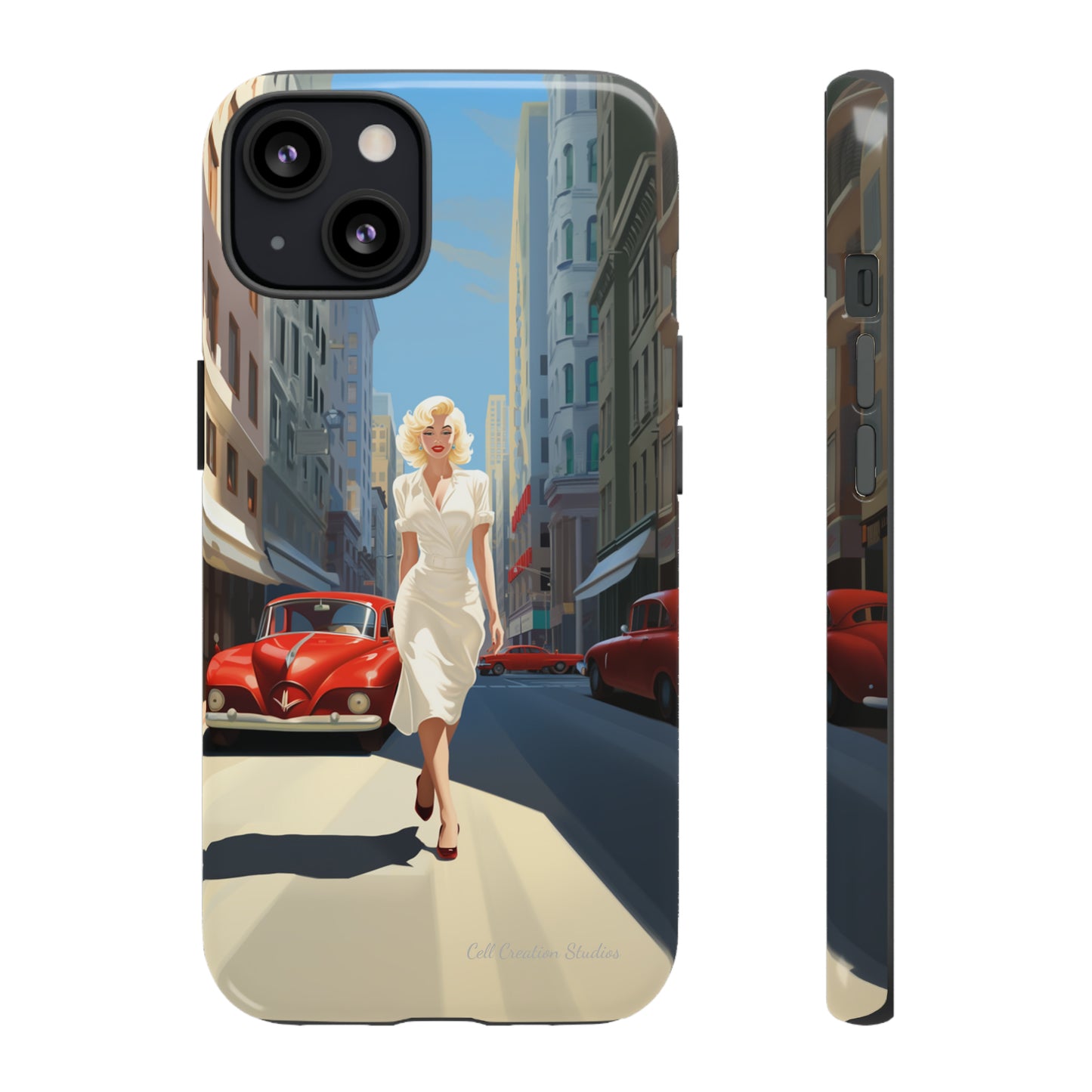 "City Stroll Glamour" Marilyn Monroe Phone Case -Tough Cases