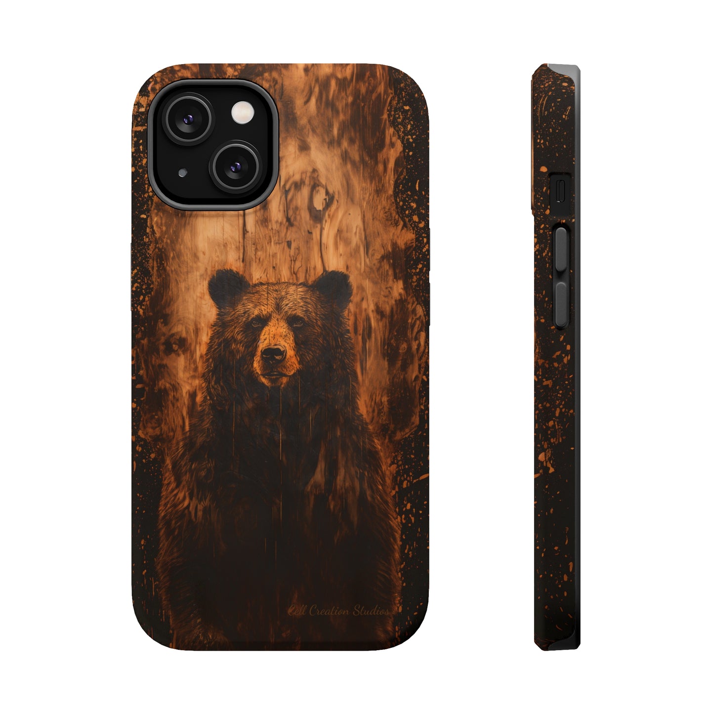 "Bear Wood Grain"-MagSafe Tough Cases