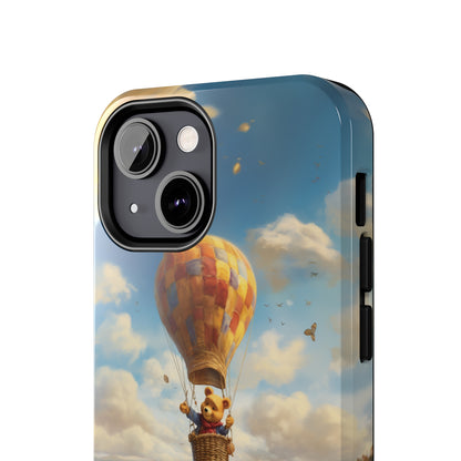 Introducing the "Winnie-The-Pooh's Balloon Adventure" Cell Phone Case – Soar to New Heights in Style -Tough Phone Cases