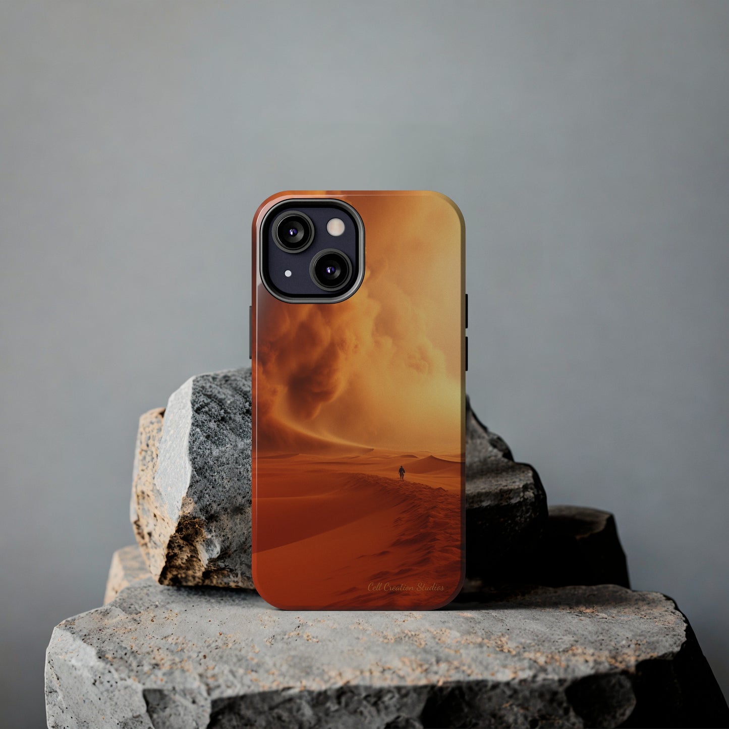 Introducing the "Desert Wanderer" Cell Phone Case – Embark on a Journey through Sand and Storm -Tough Phone Cases