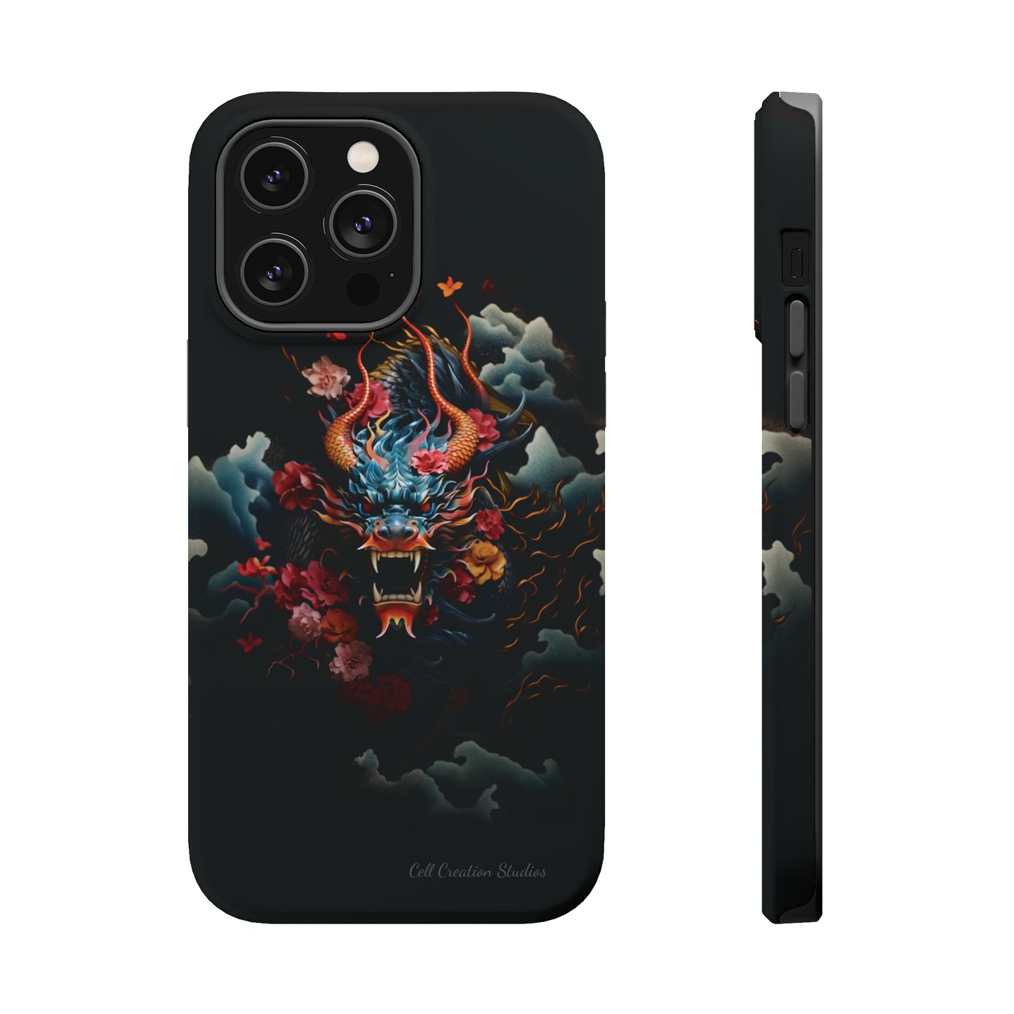 Introducing the "Japanese Dragon Majesty" Cell Phone Case – Embrace the Legend in Style -MagSafe Tough Cases