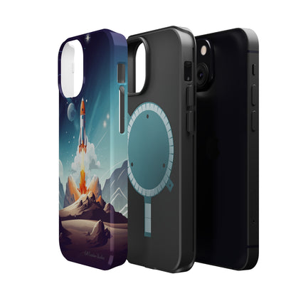 Introducing our "Galactic Odyssey" Cell Phone Case – Launch Your Device into Adventure -MagSafe Tough Cases