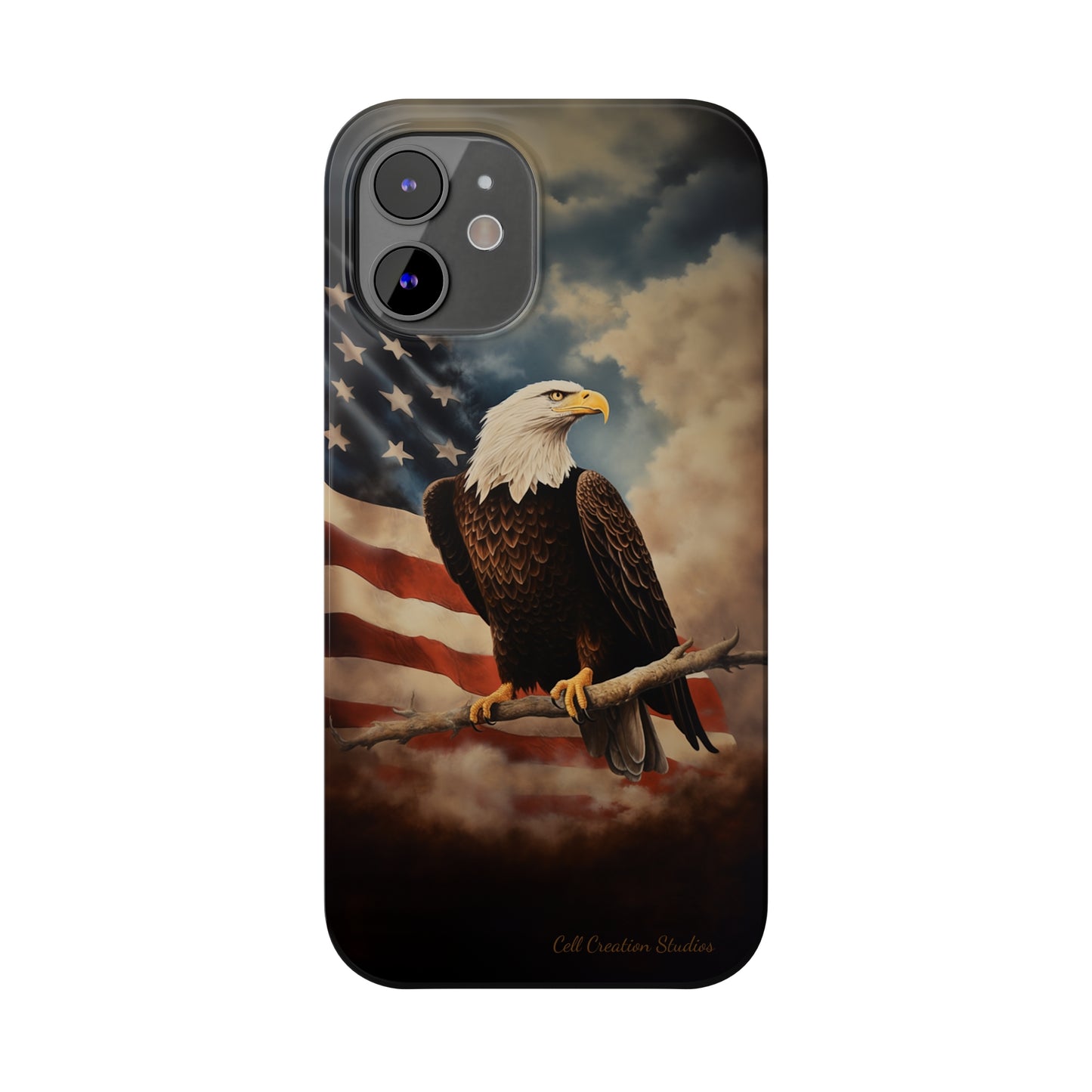 Introducing the "Eagle's Majesty" Cell Phone Case – Soar with American Pride -Slim Phone Cases