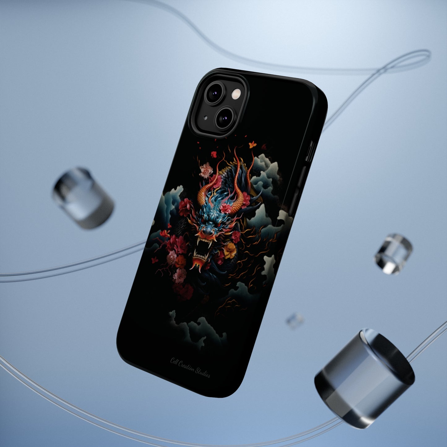 Introducing the "Japanese Dragon Majesty" Cell Phone Case – Embrace the Legend in Style -MagSafe Tough Cases