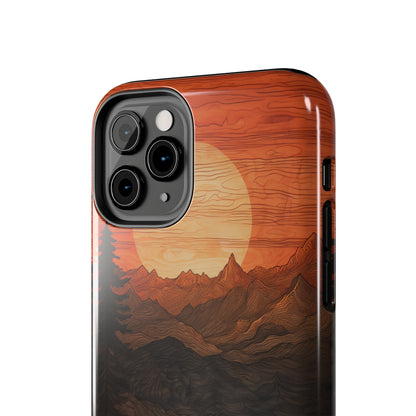 The "Sunset Mountains" Phone Case -Tough Phone Cases