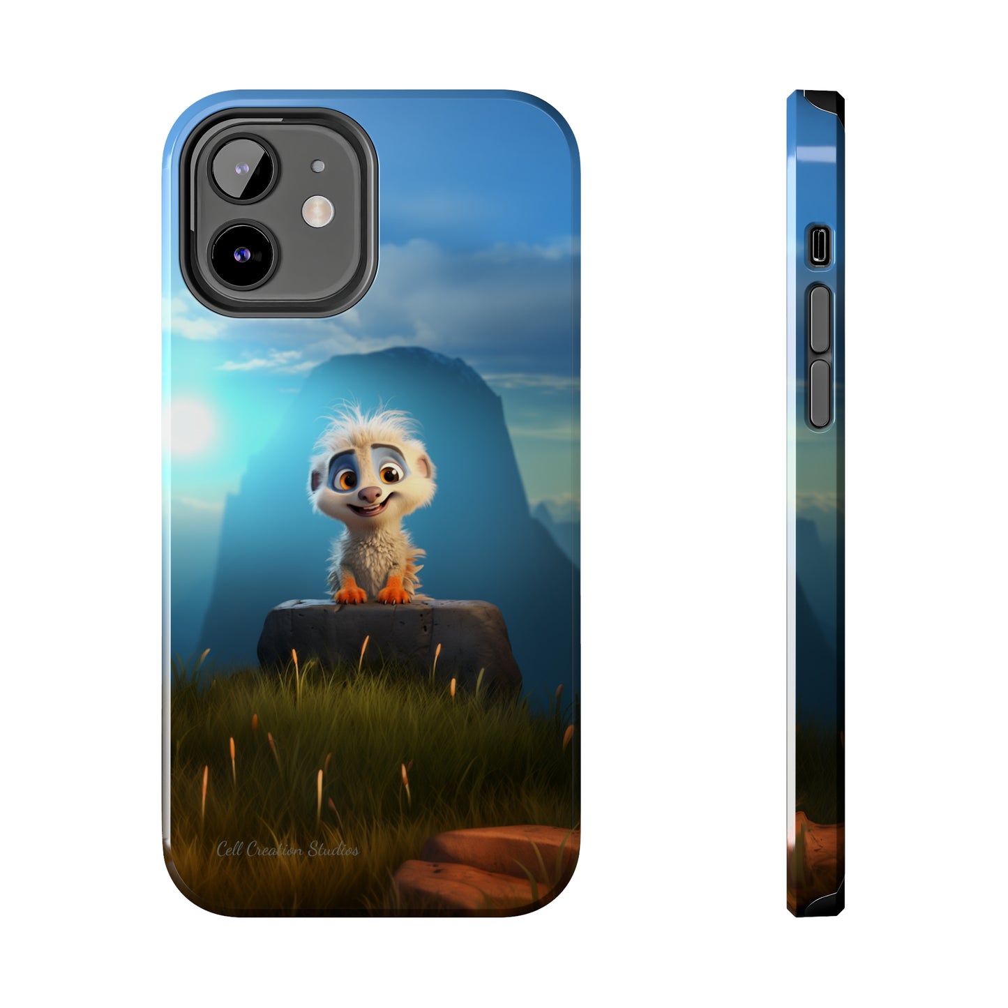 Introducing the "Mountain Explorer Buddy" Cell Phone Case – Embark on Adventures with an Animated Cute Animal -Tough Phone Cases