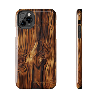 "Wood Grain Elegance" -Tough iPhone Cases