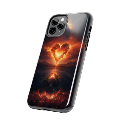 Introducing the "Flaming Heart" Cell Phone Case – Ignite Your Passion! -Tough Phone Cases