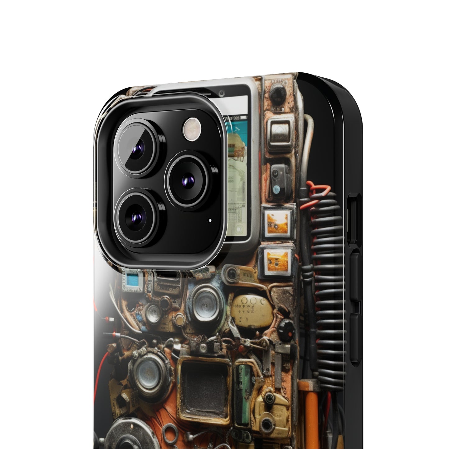 Introducing the "Tech Insight" Cell Phone Case – Explore Inner Workings with Transparent Design -Tough Phone Cases