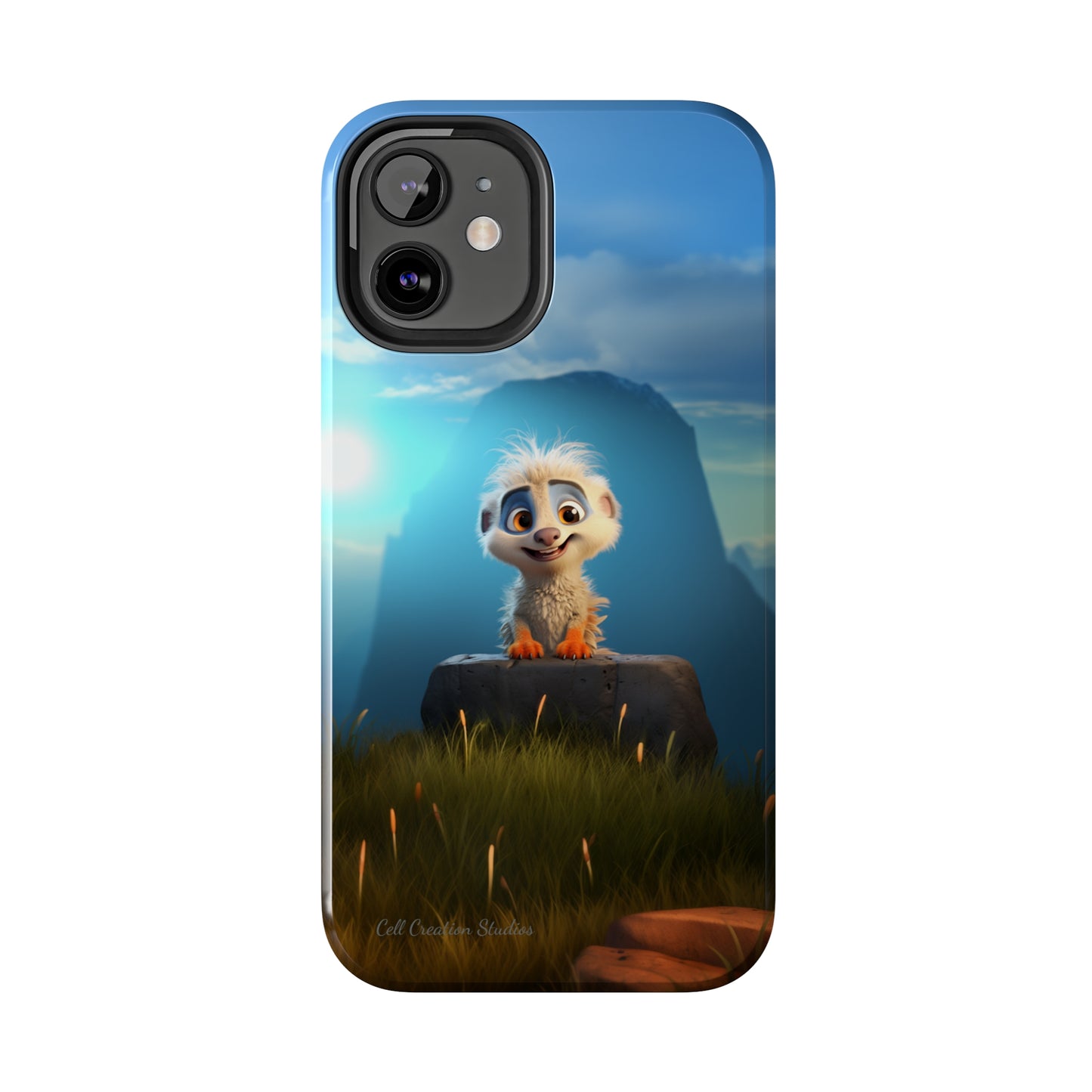 Introducing the "Mountain Explorer Buddy" Cell Phone Case – Embark on Adventures with an Animated Cute Animal -Tough Phone Cases