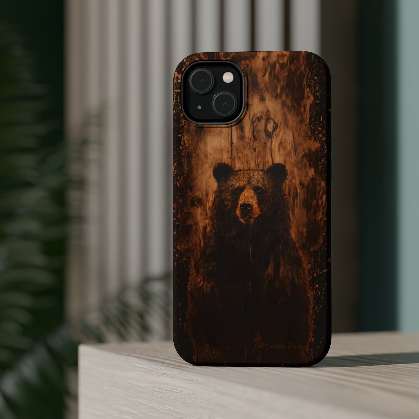 "Bear Wood Grain"-MagSafe Tough Cases