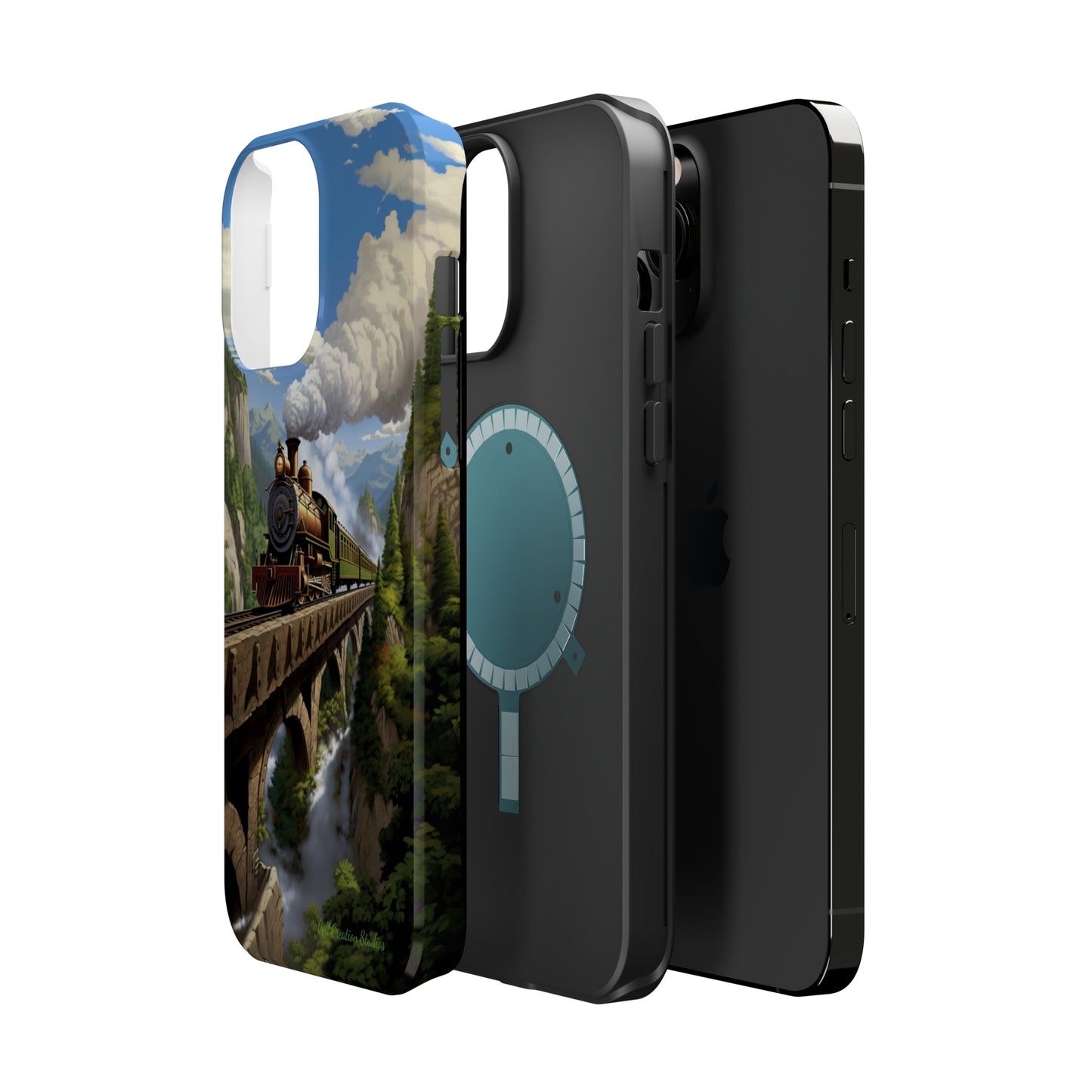 The "Scenic Mountain Train" Phone Case -MagSafe Tough Cases