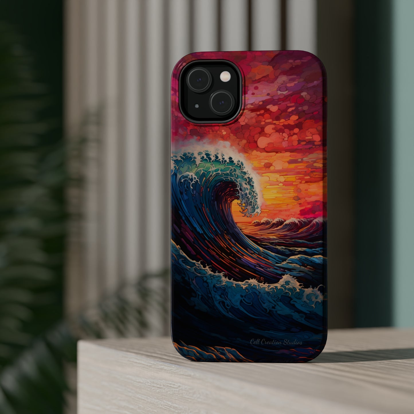 "Colorful Ocean Wave" Cell Phone Case -MagSafe Tough Cases