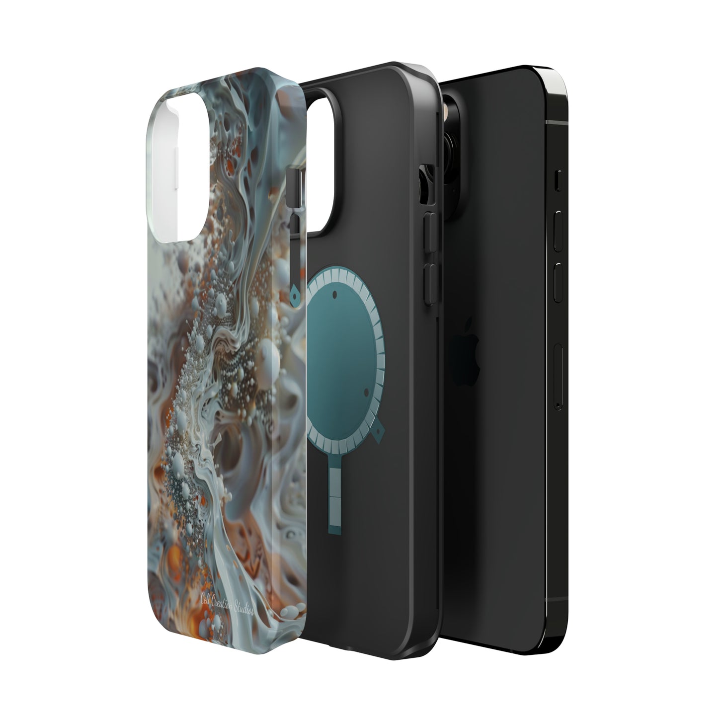 "3D Liquid Splash" -MagSafe Tough iPhone Cases