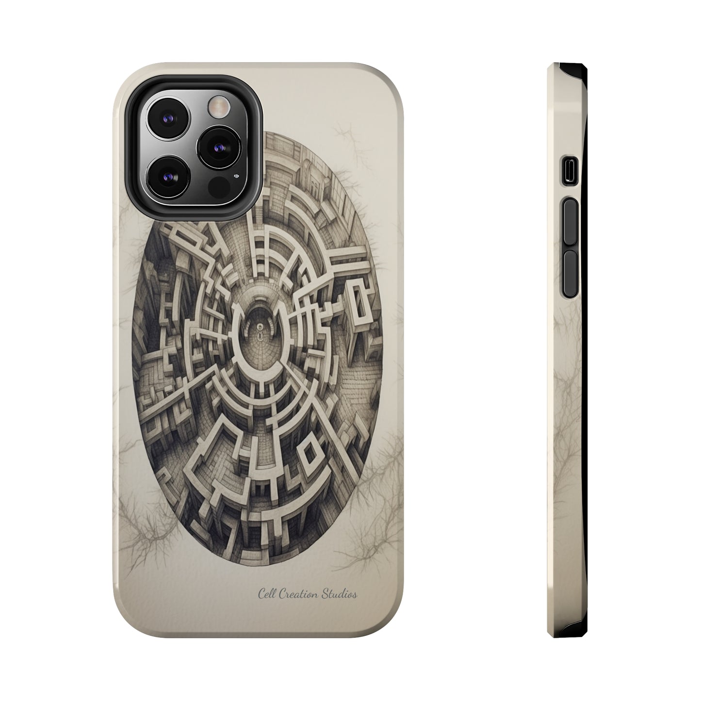 "Discover the Mystery: Maze-Inspired Cell Phone Case" -Tough Phone Cases