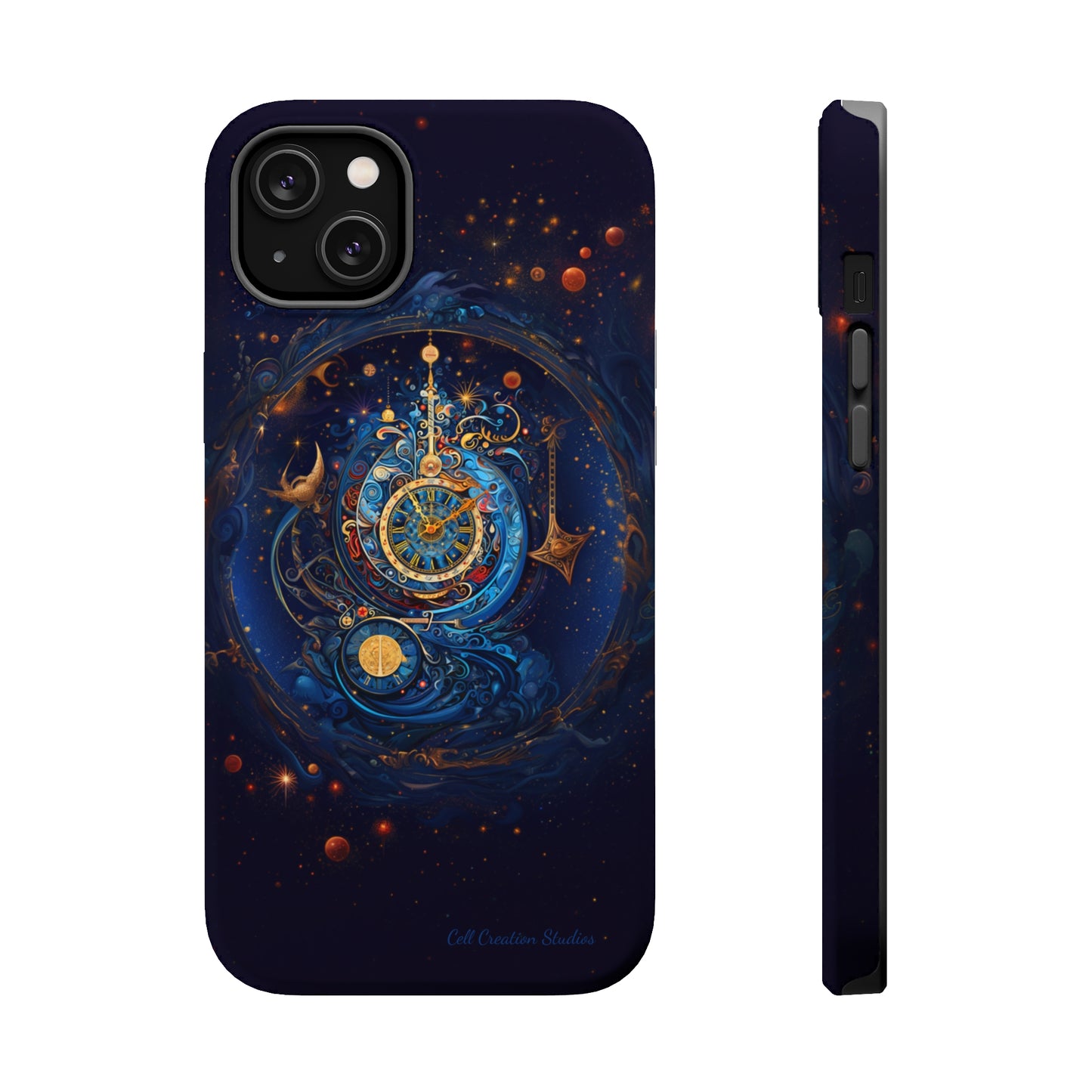 "Cosmic Clock Elegance" -MagSafe Tough iPhone Cases