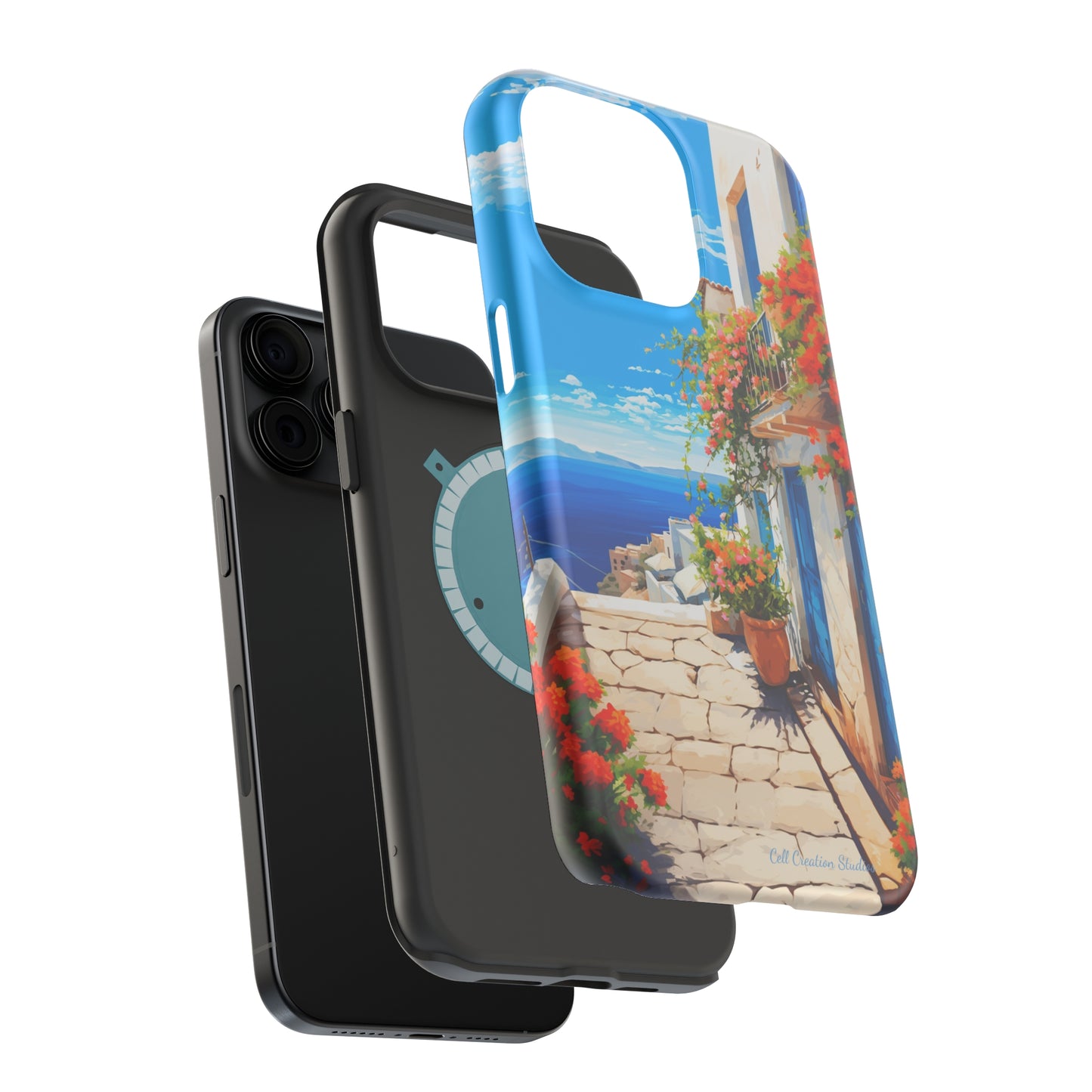 "Mediterranean Bliss Horizon" -MagSafe Tough iPhone Cases