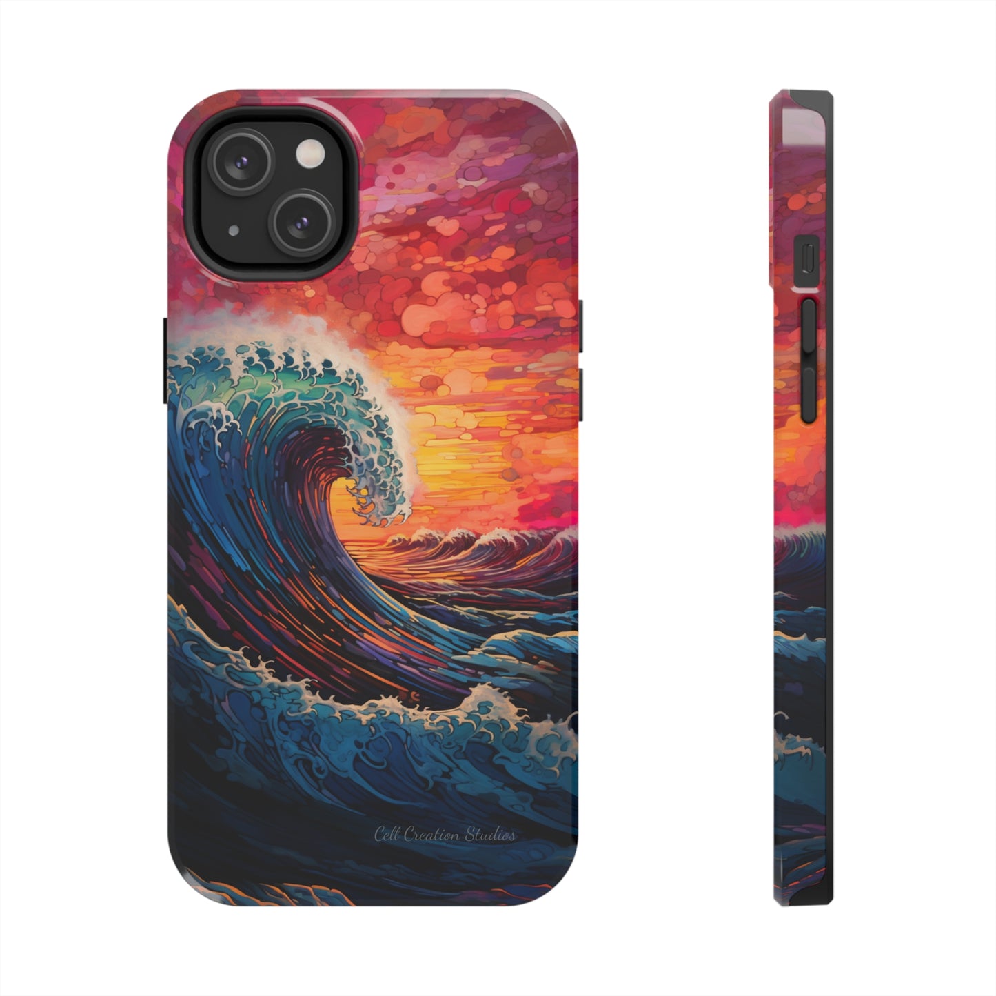 "Colorful Ocean Wave" Cell Phone Case -Tough Phone Cases