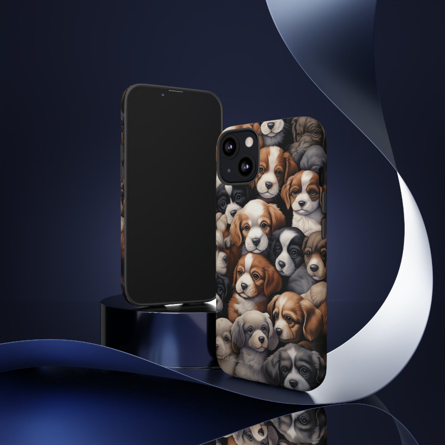 "Puppy Pile" Cuddles Phone Case -Tough Cases