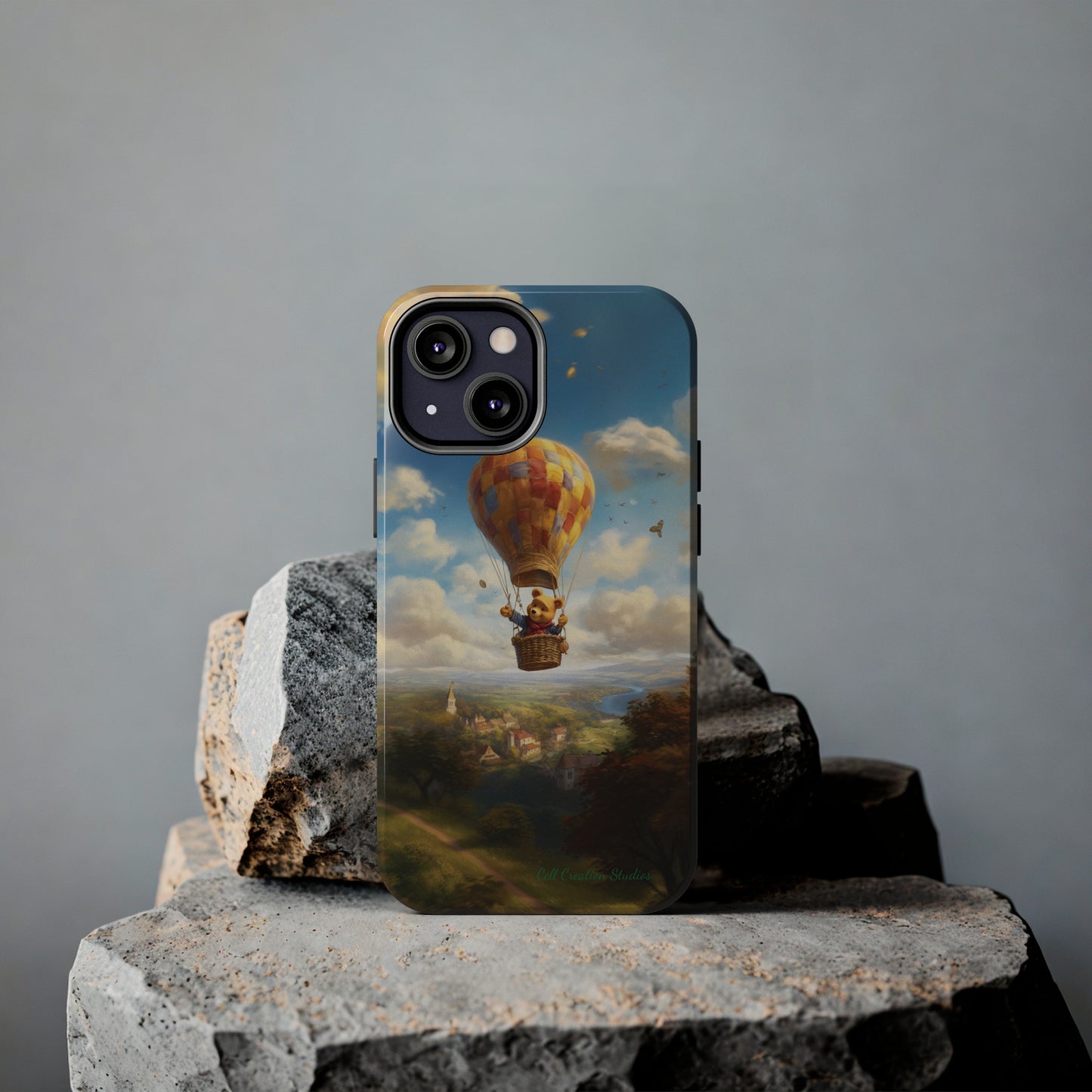 Introducing the "Winnie-The-Pooh's Balloon Adventure" Cell Phone Case – Soar to New Heights in Style -Tough Phone Cases