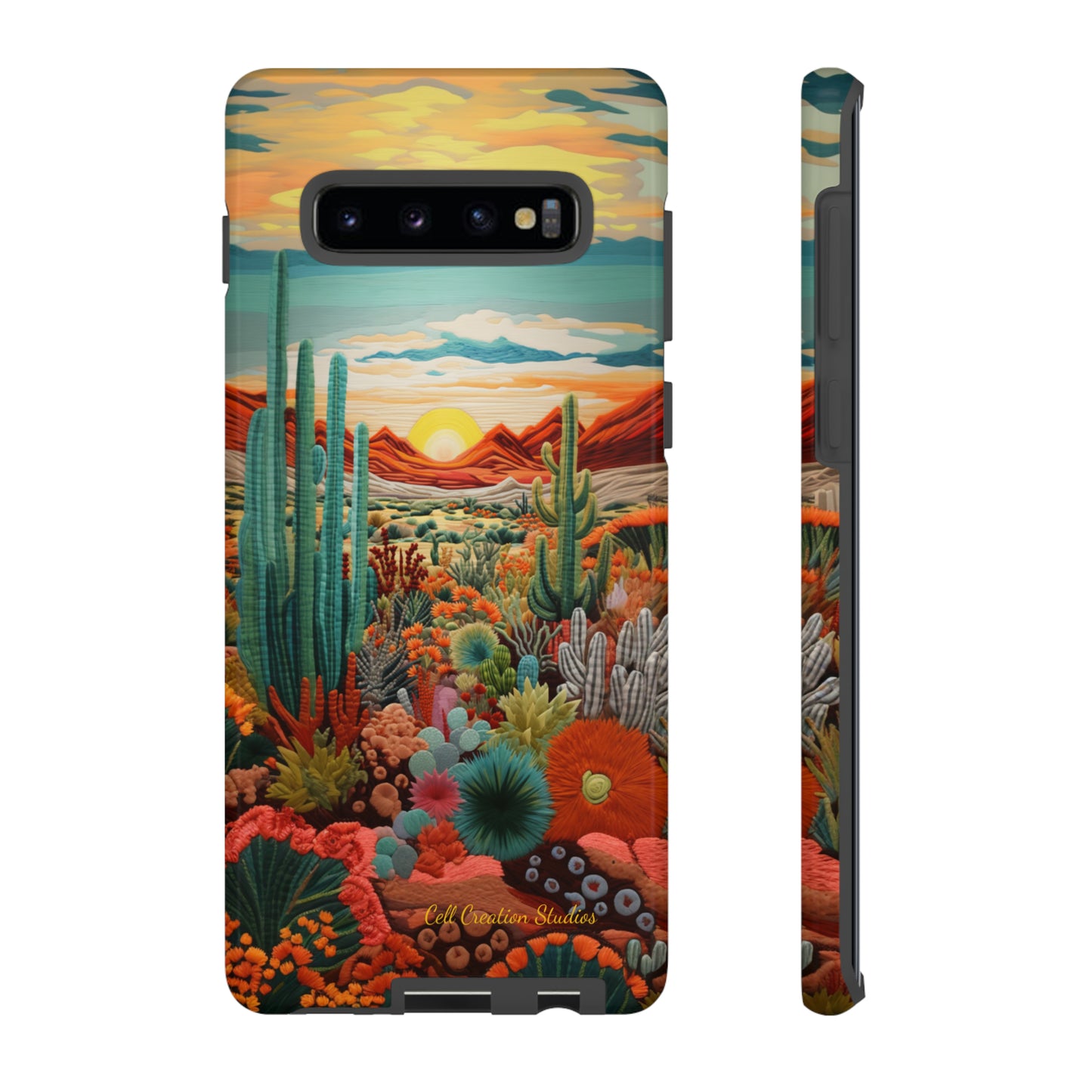 "Desert Bloom Embroidery" -Tough Samsung Cases