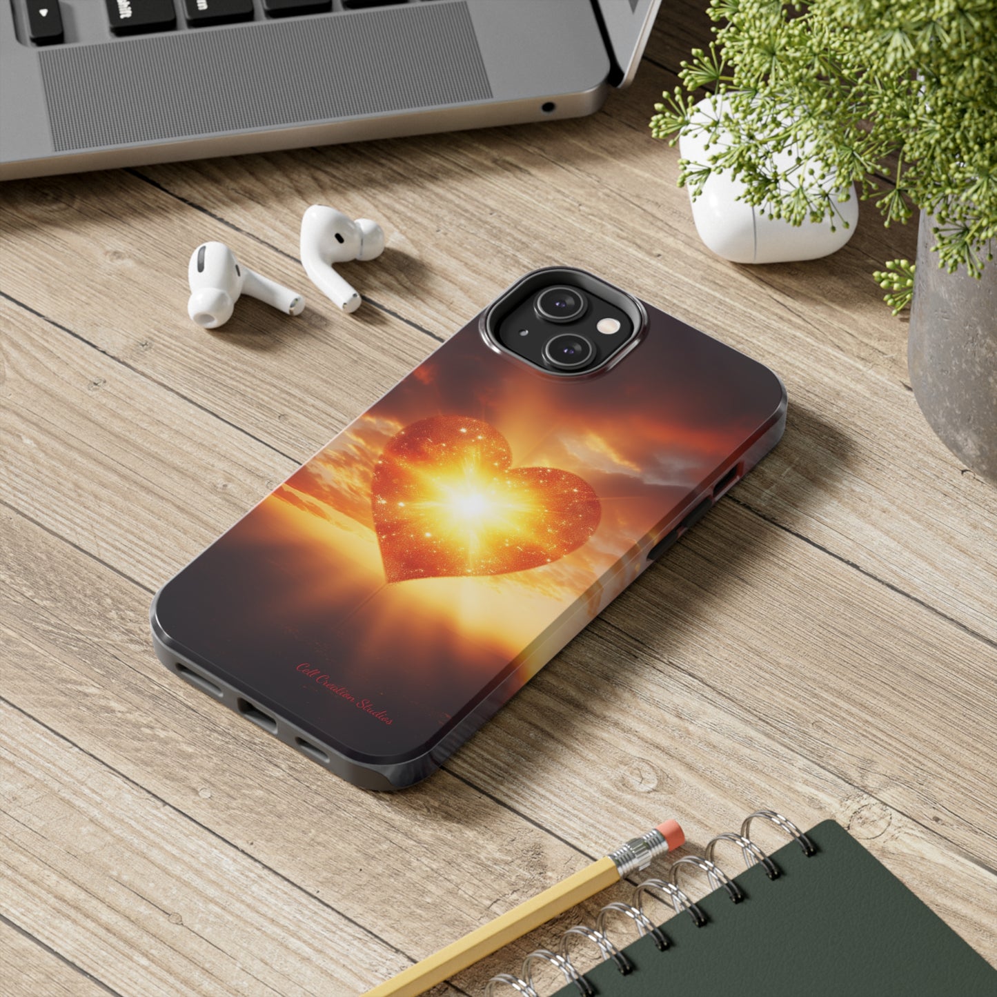 Introducing the "Sunlit Heart" Cell Phone Case – Embrace Love and Radiance -Tough Phone Cases