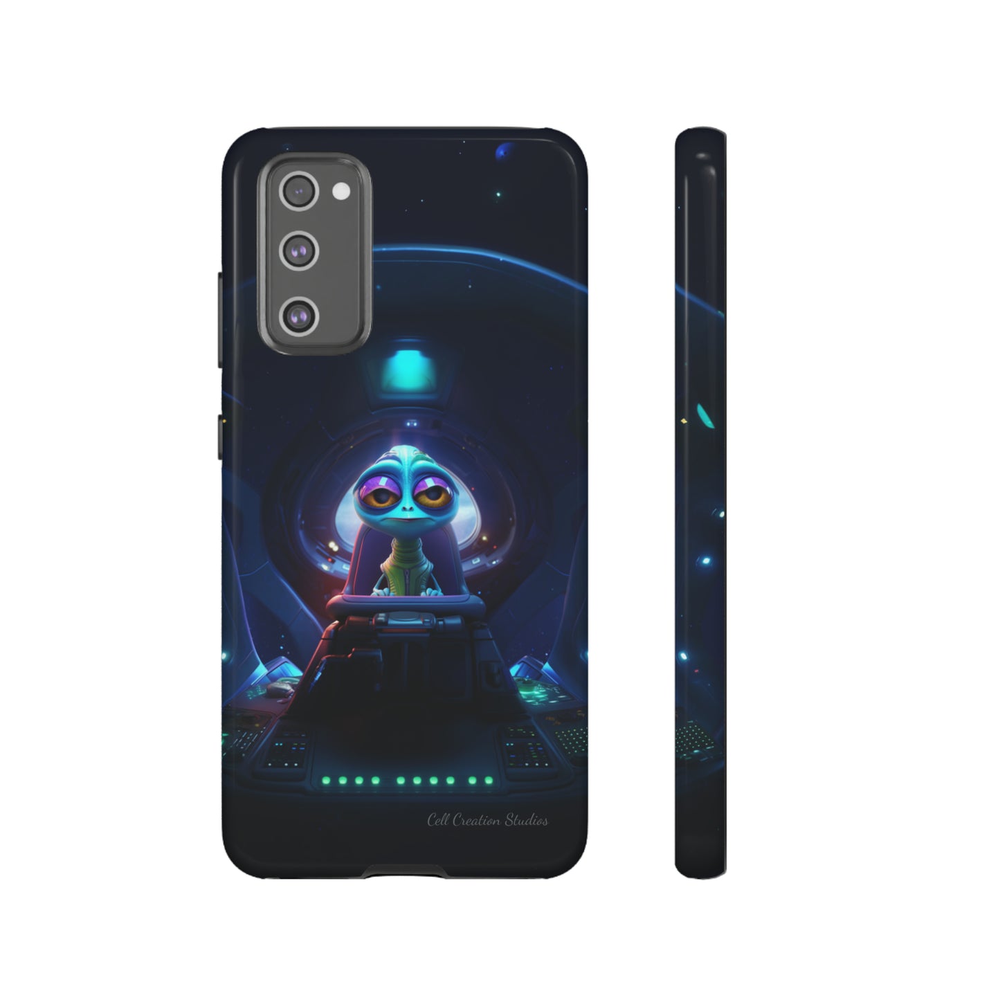 The "Cosmic Cruising Bored Alien" Phone Case -Tough Cases