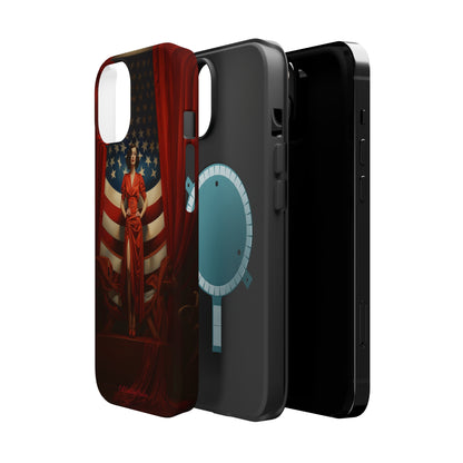 Introducing the "Vintage Glamour" Cell Phone Case – Step into 1920s Elegance with a Patriotic Twist! -MagSafe Tough Cases