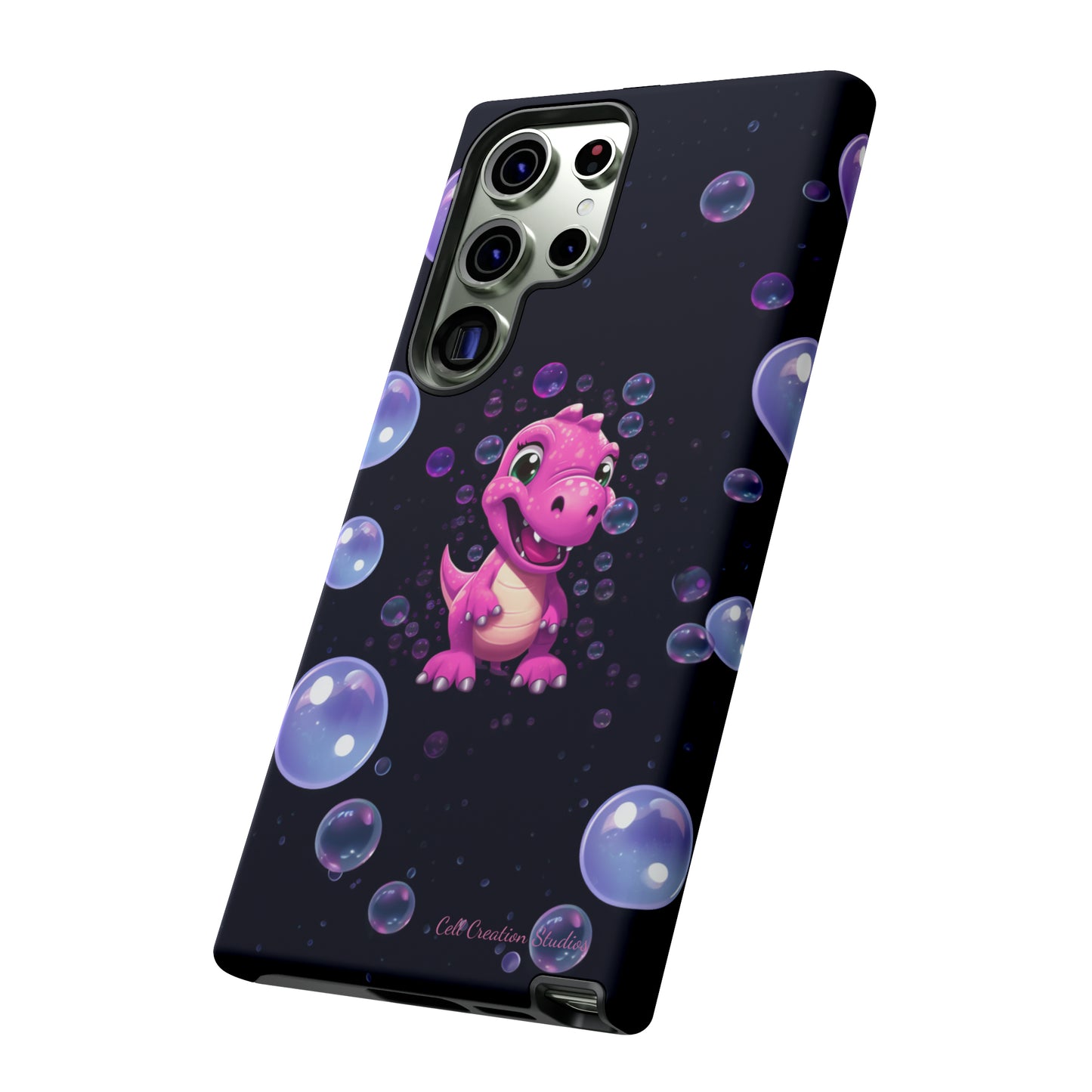 "Dino Glam" Glitter Dinosaur Phone Case -Tough Cases