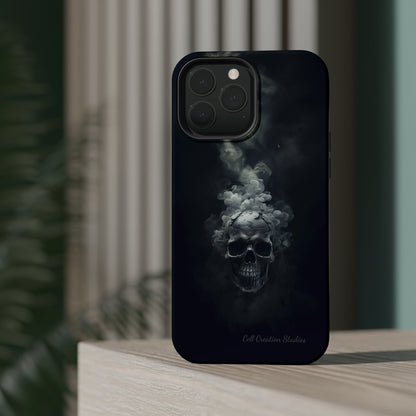 "Ethereal Skull Noir" -MagSafe Tough iPhone Cases