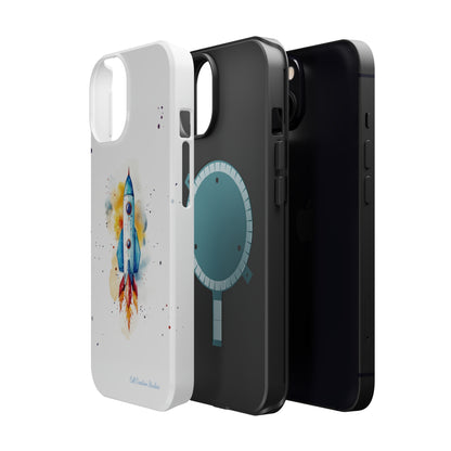 Introducing our "Cosmic Rocket" Cell Phone Case – Where Style Meets Adventure -MagSafe Tough Cases