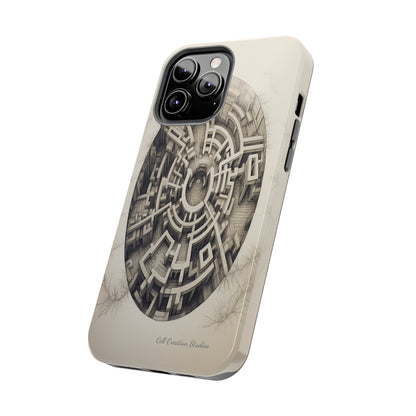 "Discover the Mystery: Maze-Inspired Cell Phone Case" -Tough Phone Cases