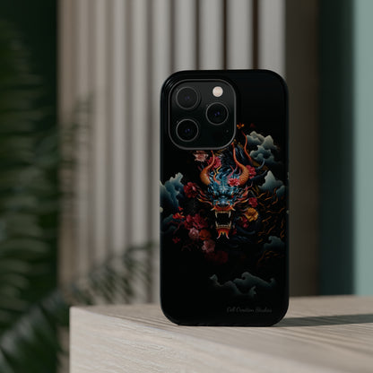 Introducing the "Japanese Dragon Majesty" Cell Phone Case – Embrace the Legend in Style -MagSafe Tough Cases