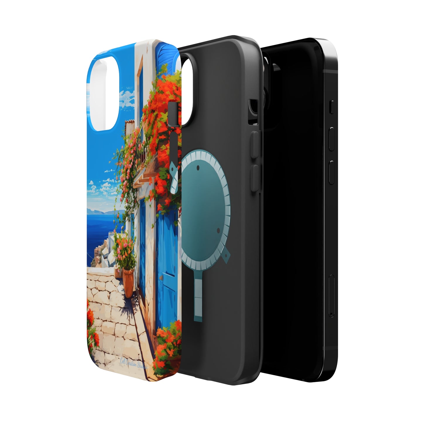 "Mediterranean Bliss Horizon" -MagSafe Tough iPhone Cases