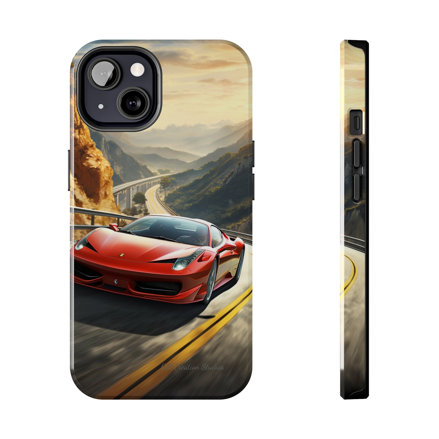 "Mountain Majesty Ferrari Edition" -Tough iPhone Cases