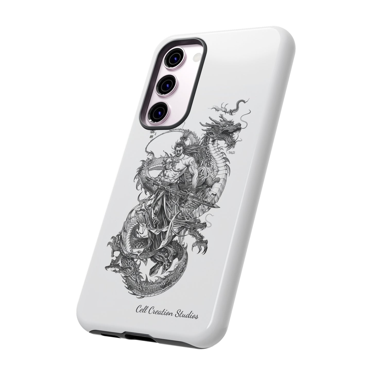 "Samurai and Dragon Sketch" -Tough Samsung Galaxy Cases