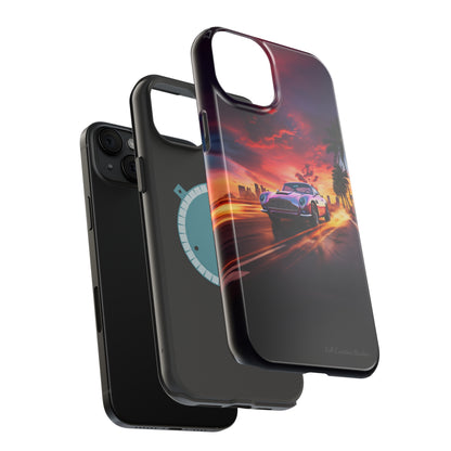 "Silver Aston Martin Racing" -MagSafe Tough iPhone Cases