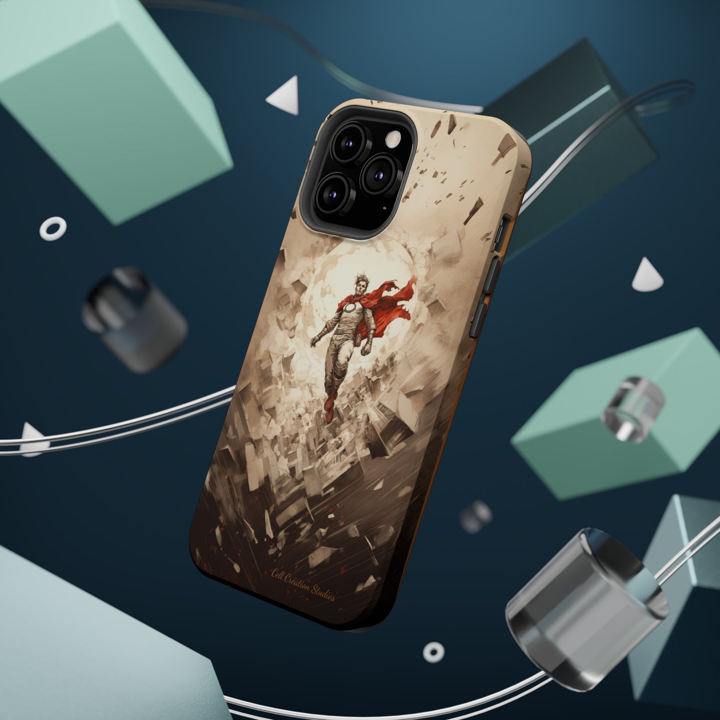 Introducing the "Heroic Guardian" Cell Phone Case – Unleash Your Inner Superhero with Captivating Design -MagSafe Tough Cases