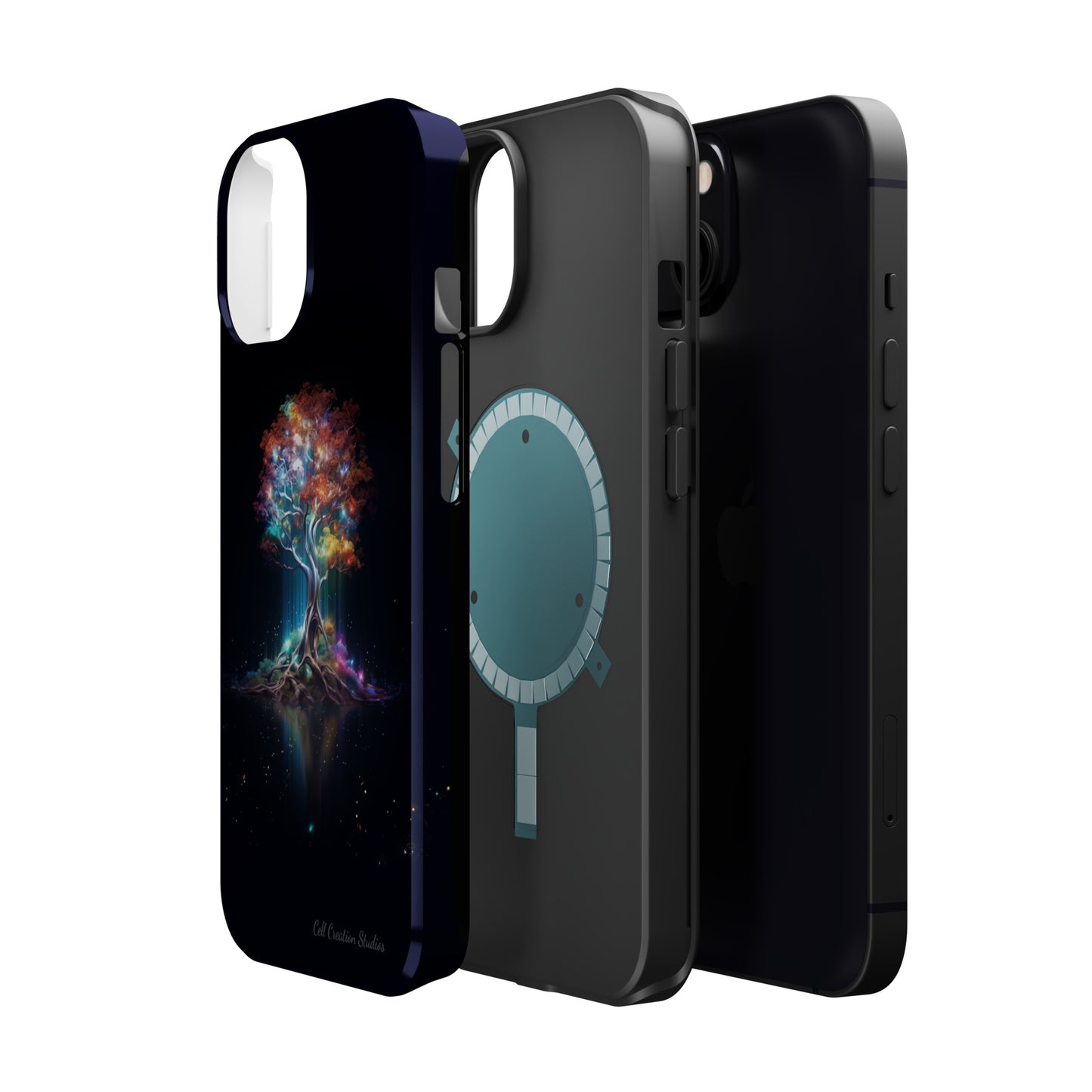 Introducing the "Vibrant Glow Tree" Cell Phone Case – Radiate Elegance with Nature's Brilliance -MagSafe Tough Cases