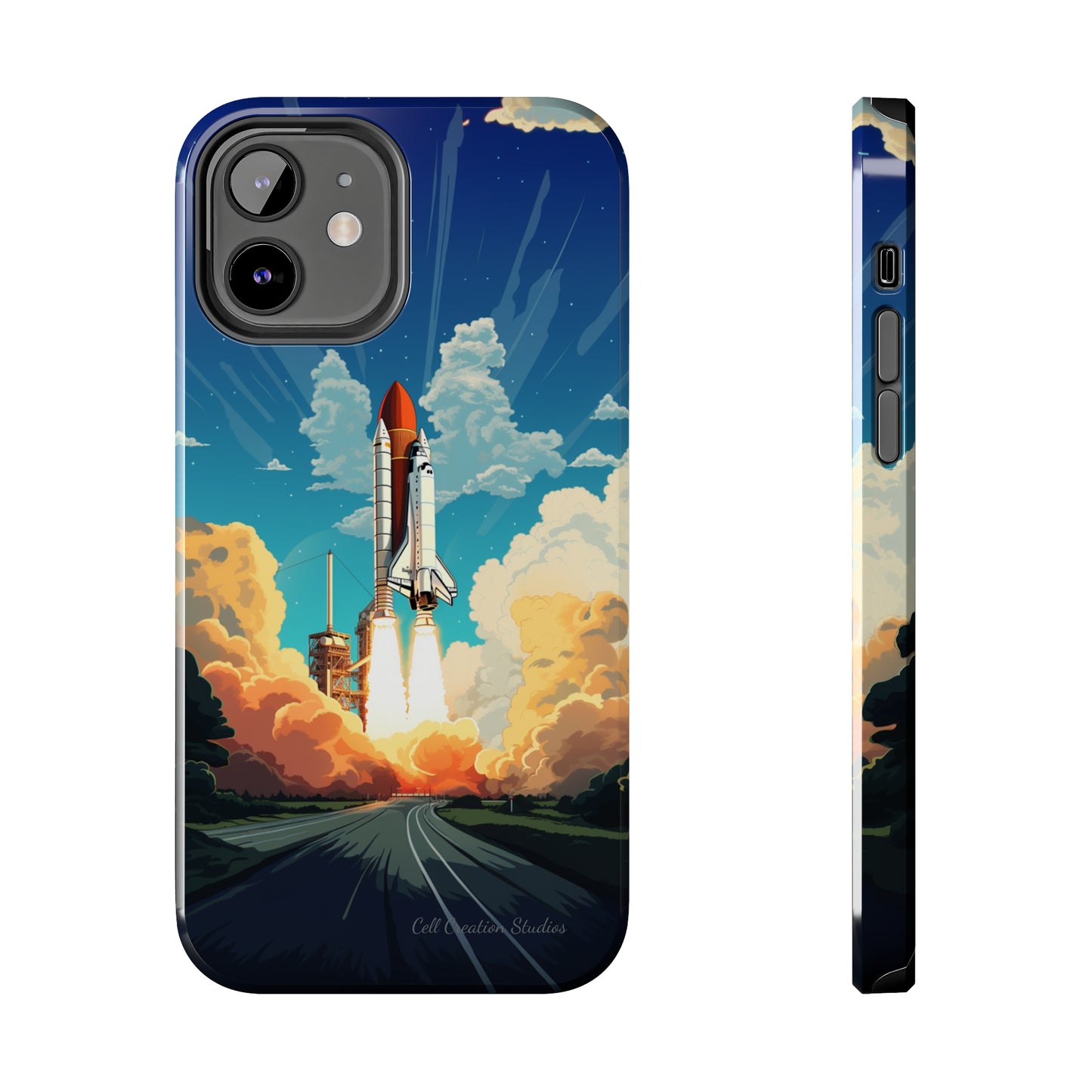 Introducing the "NASA Space Shuttle Launch" Cell Phone Case – Elevate Your Style to New Heights -Tough Phone Cases